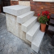 Massiv - Blockstufen aus Granit Bianco-Sardo